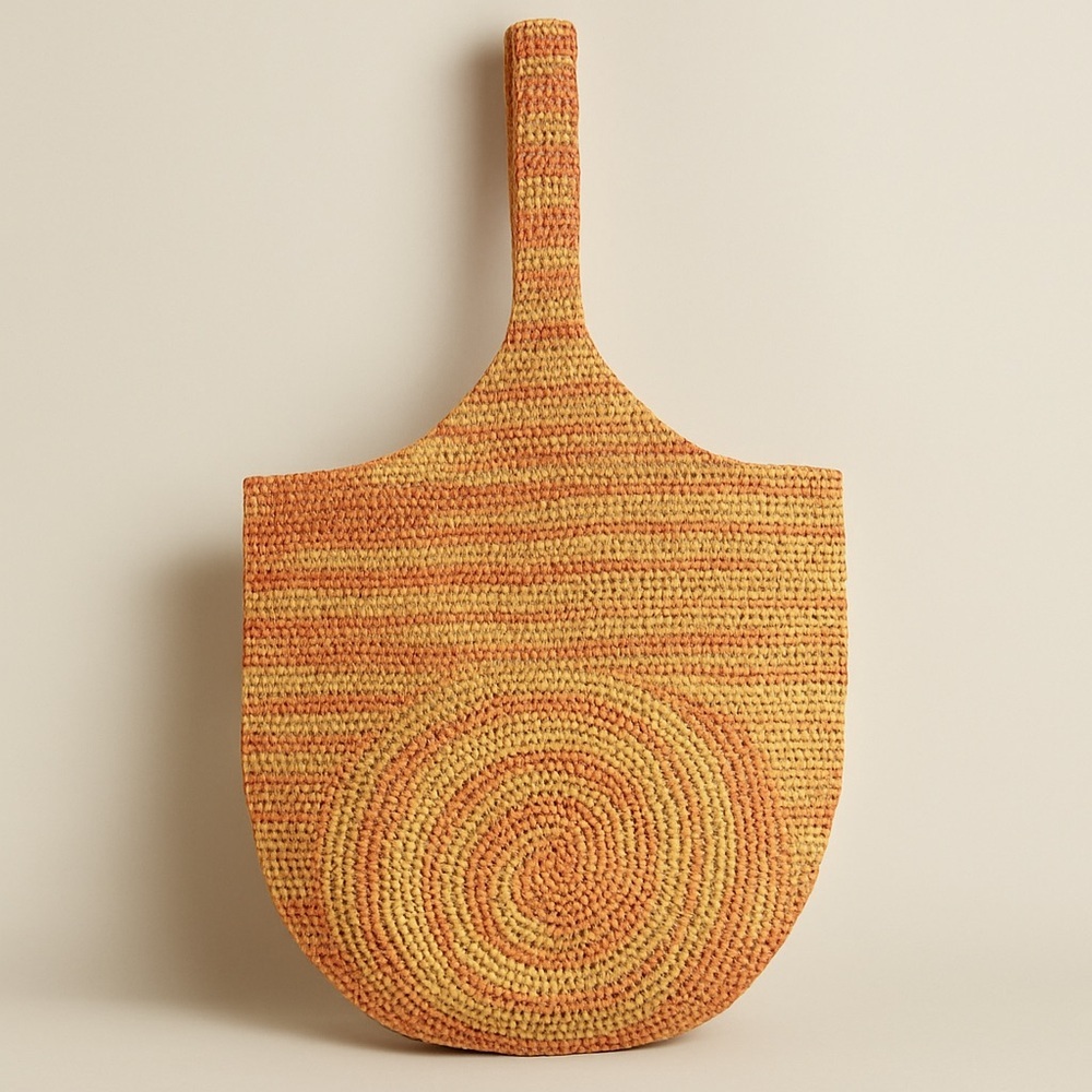 Helen Kaminski Raffia Spiral Weave Shoulder Bag Handcrafted New